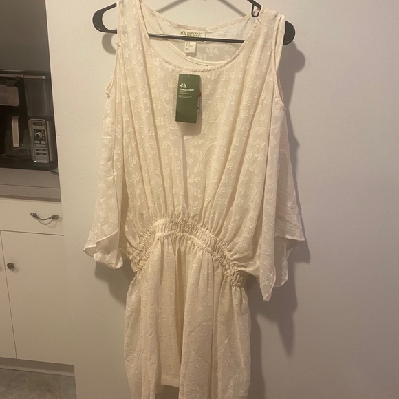 H&M Councious Collection cream dress - Picture 1 of 4